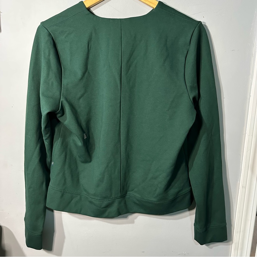 🍁 KIT AND ACE Forest Green Women's Long Sleeve Blouse - Picture 6 of 9